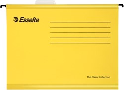 HANGMAP ESSELTE CLASSIC FOLIO V-BODEM  382X240MM GEEL