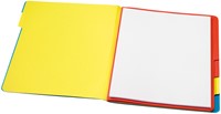 SORTEERMAP SECOLOR SIXTAB 6 TABBLADEN 100% GERECYCLED KARTON 250 GR BLAUW-2