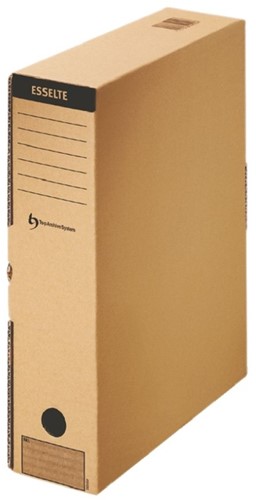 ARCHIEFDOOS ESSELTE A4 MET BEDRUKKING BRUIN-5