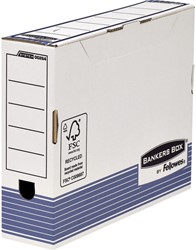 ARCHIEFDOOS BANKERS BOX SYSTEM A4 80MM WIT BLAUW