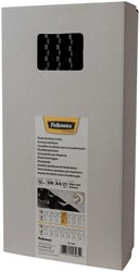 BINDRUG FELLOWES 12MM 21RINGS A4 ZWART 100 STUKS