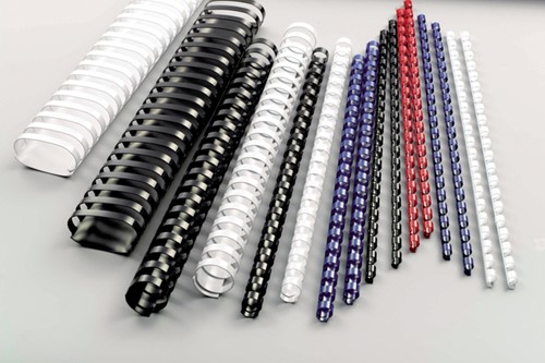 BINDRUG GBC 6MM 21RINGS A4 BLAUW 100 STUKS-2