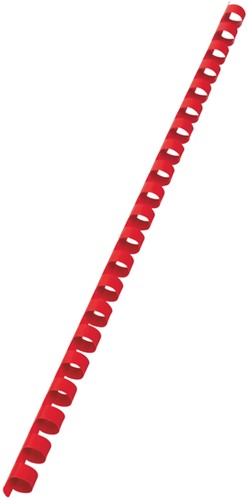 BINDRUG GBC 10MM 21RINGS A4 ROOD 100 STUKS-2
