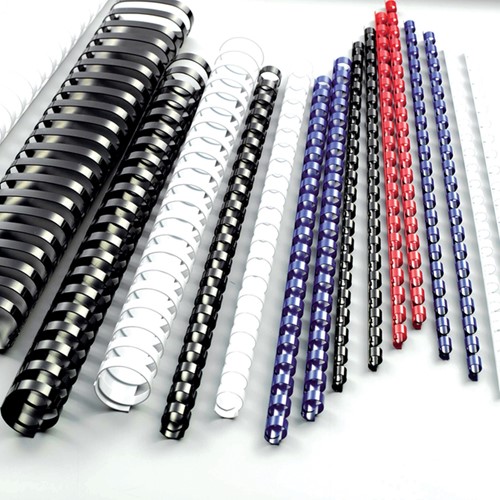 BINDRUG GBC 25MM 21RINGS A4 ZWART 50 STUKS-2