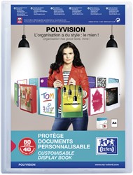 SHOWALBUM OXFORD POLYVISION A4 40-TASSEN PP TRANSPARANT