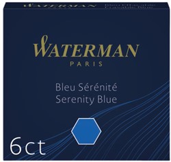 INKTPATROON WATERMAN INTERNATIONAAL FLORIDA BLAUW PAK À 6 STUKS