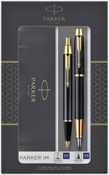 BALPEN EN VULPEN PARKER IM BLACK GT MEDIUM 2 STUKS
