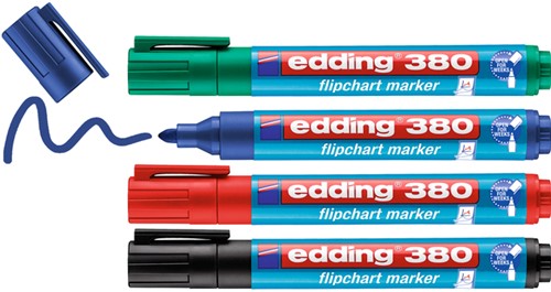 VILTSTIFT EDDING 380 FLIPOVER ROND 1.5-3MM ASSORTI SET À 4 STUKS-2