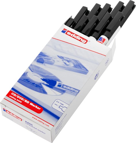 CD MARKER EDDING 8400 ROND 0.5-1.0MM ZWART-1