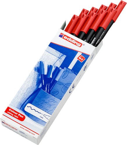 FINELINER EDDING 1200 002 FIJN ROOD-3