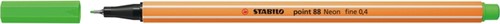 FINELINER STABILO POINT 88/033 FIJN NEON GROEN