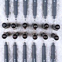 FINELINER STAEDTLER PIGMENT 308 ZWART SET 4+2 GRATIS-4