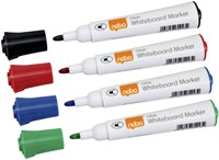 WHITEBOARDMARKER NOBO GLIDE ROND ASSORTI 3MM 4ST-3