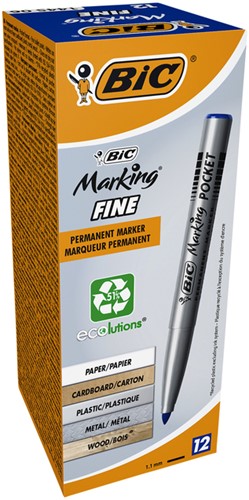 VILTSTIFT BIC 1445 ECOLUTIONS ROND FIJN BLAUW-2
