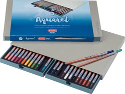 KLEURPOTLODEN BRUYNZEEL DESIGN MET LUXE BEWAARDOOS AQUAREL ASS 24ST