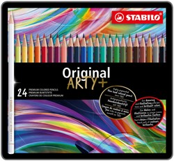 KLEURPOTLODEN STABILO 8774 ORIGINAL ARTY ASSORTI BLIK À 24 STUKS