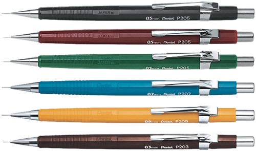 VULPOTLOOD PENTEL P205 HB 0.5MM ZWART-2