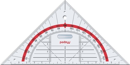 GEODRIEHOEK MAPED TECHNIC 16CM-2