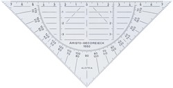 GEODRIEHOEK ARISTO 1550 160MM FLEXIBEL TRANSPARANT