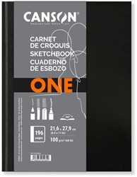 SCHETSBOEK CANSON ART BOOK ONE HARDCOVER 98VEL 100GR 216X279MM WIT