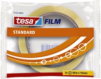 PLAKBAND TESAFILM® STANDAARD 66MX19MM TRANSPARANT