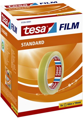 PLAKBAND TESAFILM® STANDAARD 66MX19MM TRANSPARANT-2