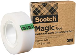 PLAKBAND SCOTCH MAGIC 900 19MMX30M ONZICHTBAAR MAT