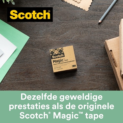 PLAKBAND SCOTCH MAGIC 900 19MMX30M ONZICHTBAAR MAT-3