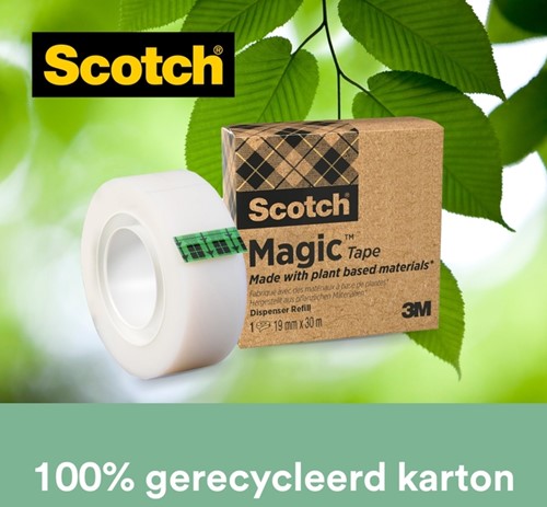 PLAKBAND SCOTCH MAGIC 900 19MMX30M ONZICHTBAAR MAT-1