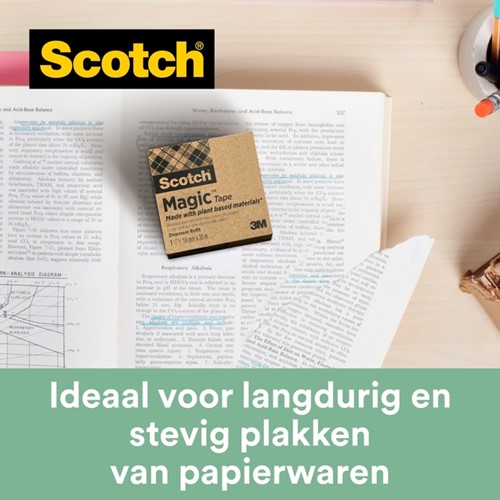 PLAKBAND SCOTCH MAGIC 900 19MMX30M ONZICHTBAAR MAT-2