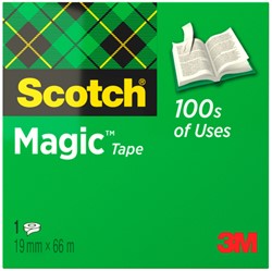 PLAKBAND SCOTCH MAGIC 810 19MMX66M ONZICHTBAAR MAT