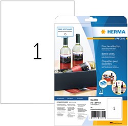ETIKET HERMA 8895 210X297MM A4 GLOSSY WIT 10 STUKS