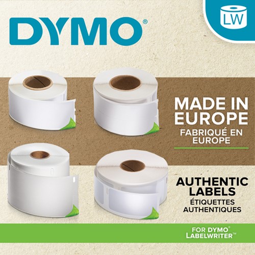 ETIKET DYMO LABELWRITER ADRESSERING 36X89MM 24 ROLLEN Á 260 STUKS WIT-5