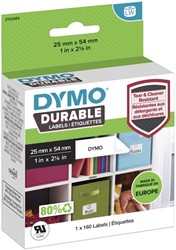 ETIKET DYMO LABELWRITER INDUSTRIEEL 25X54MM 1 ROL Á 160 STUKS WIT