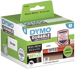 ETIKET DYMO LABELWRITER INDUSTRIEEL 59X102MM 1 ROL Á 300 STUKS WIT