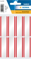 NAAMBADGE ETIKET HERMA 1902 54X19MM WIT/ROOD 16 STUKS