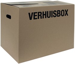 VERHUISDOOS IEZZY 480X320X360MM BRUIN 3MM