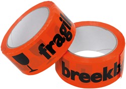 WAARSCHUWINGSTAPE IEZZY BREEKBAAR 50MMX66M ORANJE/ZWART