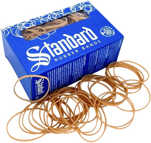 ELASTIEK STANDARD RUBBER BANDS 22 100X1.5MM 100GR 260 STUKS BRUIN-2