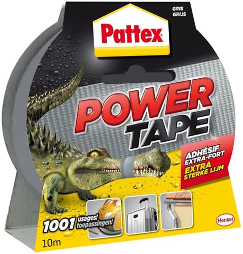 PLAKBAND PATTEX POWER TAPE 50MMX10M GRIJS