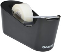 PLAKBANDHOUDER SCOTCH C18 ZWART + 1 ROL MAGIC TAPE 19MMX33M-2
