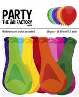 BALLON HAZA UNI 30CM 10 STUKS ASSORTI