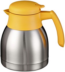 THERMOSKAN BRAVILOR DUBBELWANDIG 1 LITER RVS GEEL