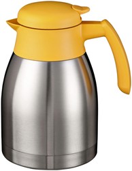 THERMOSKAN BRAVILOR DUBBELWANDIG 1.5 LITER RVS GEEL