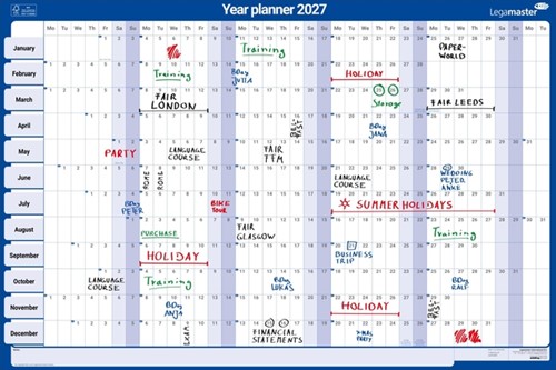 JAARPLANNER 2026 LEGAMASTER 90X60CM HORIZONTAAL GELAMINEERD EN OPROLBAAR ENGELSTALIG-2