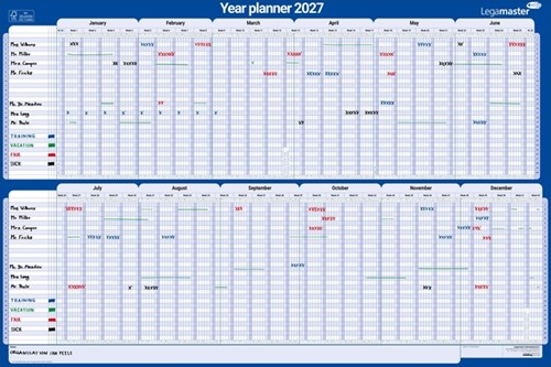 PROJECTPLANNER 2026 LEGAMASTER 90X60CM HORIZONTAAL GELAMINEERD ENGELSTALIG-2
