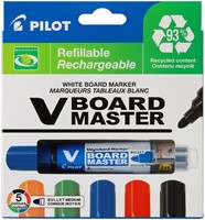 WHITEBOARDMARKER PILOT BEGREEN ROND MEDIUM ASSORTI 5 STUKS