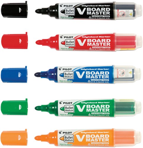 WHITEBOARDMARKER PILOT BEGREEN ROND MEDIUM ZWART-3