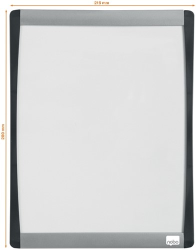 WHITEBOARD NOBO 28X21.5CM GEWELFD-5