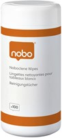 WHITEBOARD REINIGINGSDOEKJES NOBO POT MET 100 STUKS